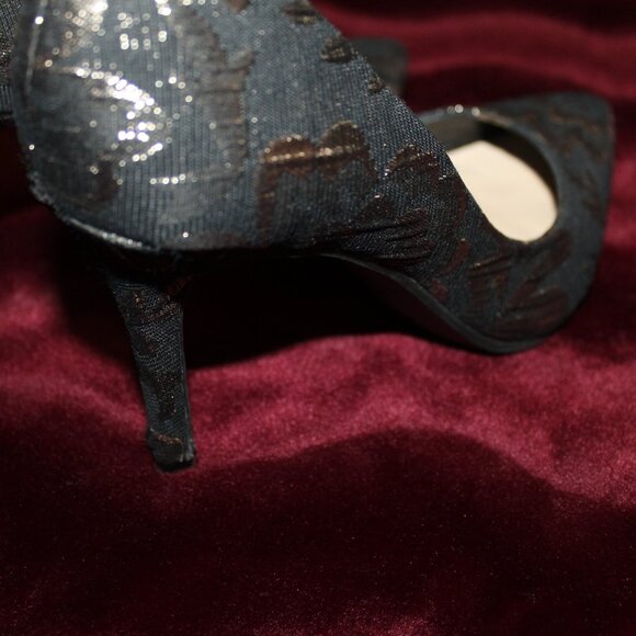 Jessica Simpson gold black heels - Picture 5 of 6